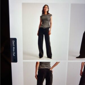 Abercrombie & Fitch Washed Black Low Rise Jeans